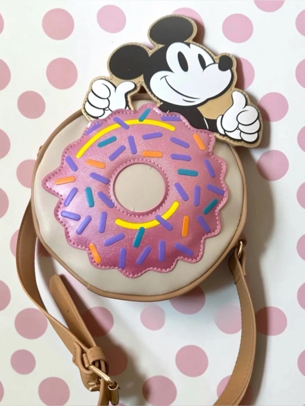 Disney Mickey Mouse Donut‎ Crossbody by Bioform NEW
